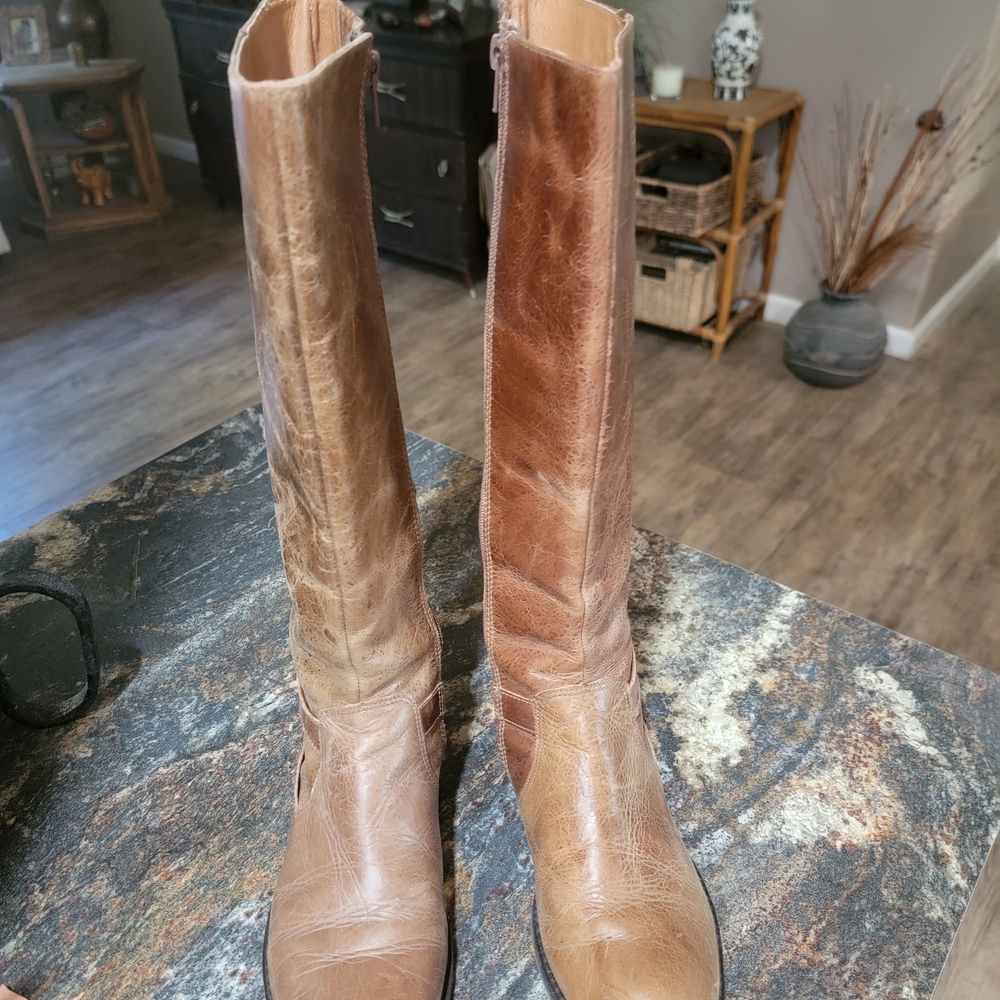 Coconuts by Matisse Tan Leather Heeled Boots